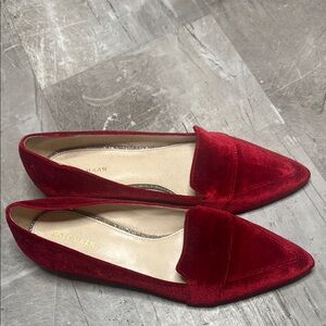 Cole Haan Women's Red Velvet Loafers